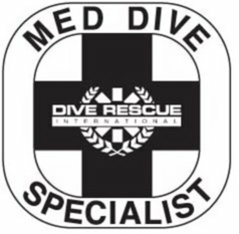 MED DIVE SPECIALIST DIVE RESCUE INTERNATIONAL Logo (USPTO, 26.06.2012)