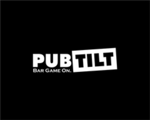 PUB TILT BAR GAME ON. Logo (USPTO, 25.03.2013)