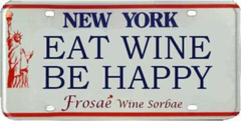 NEW YORK EAT WINE BE HAPPY FROSAÉ WINE SORBAE Logo (USPTO, 09.04.2013)