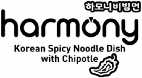 HARMONY KOREAN SPICY NOODLE DISH WITH CHIPOTLE Logo (USPTO, 24.11.2014)