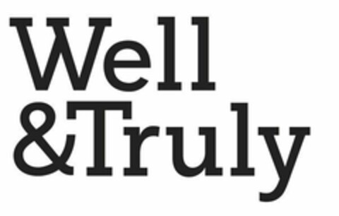 WELL & TRULY Logo (USPTO, 02.04.2015)