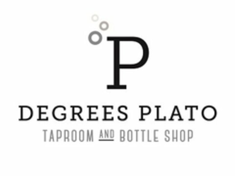 P DEGREES PLATO TAPROOM AND BOTTLE SHOP Logo (USPTO, 15.12.2015)