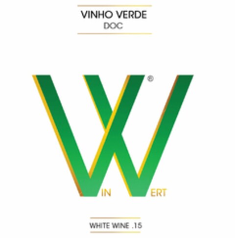 VIN VERT VINHO VERDE DOC WHITE WINE .15 Logo (USPTO, 21.06.2016)