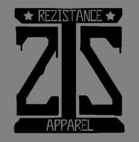 ZIS REZISTANCE APPAREL Logo (USPTO, 11.10.2016)