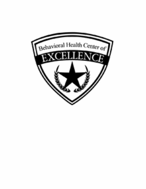 BEHAVIORAL HEALTH CENTER OF EXCELLENCE Logo (USPTO, 05.07.2017)