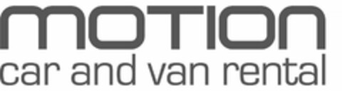 MOTION CAR AND VAN RENTAL Logo (USPTO, 08.09.2017)
