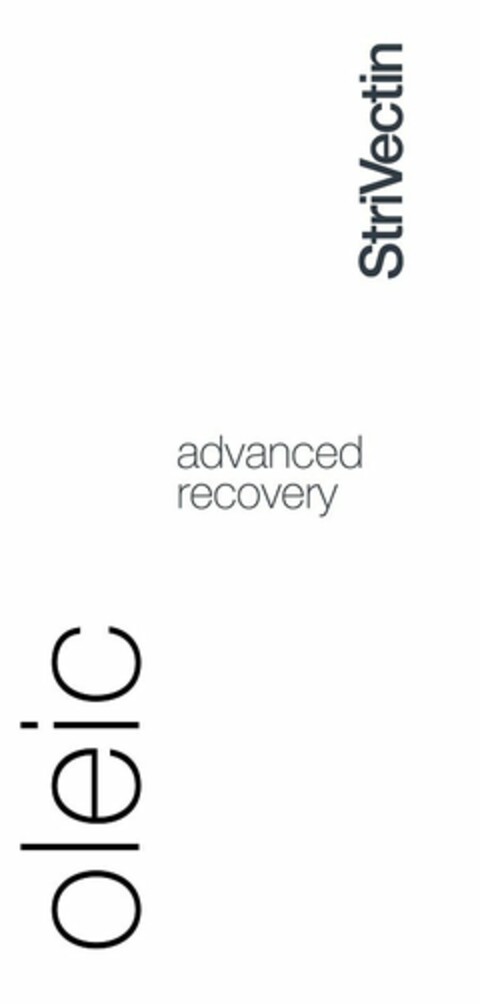 OLEIC ADVANCED RECOVERY STRIVECTIN Logo (USPTO, 23.10.2017)