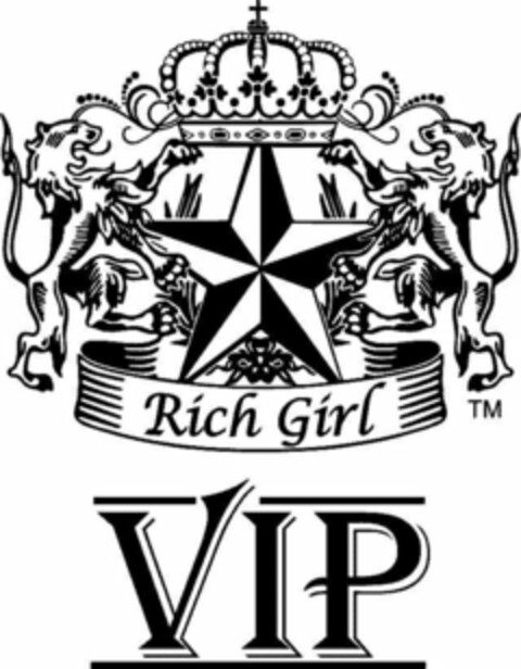 VIP RICH GIRL Logo (USPTO, 17.11.2017)