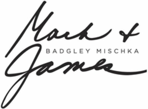 MARK + JAMES BADGLEY MISCHKA Logo (USPTO, 01/18/2018)