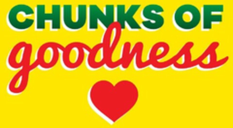 CHUNKS OF GOODNESS Logo (USPTO, 01/26/2018)