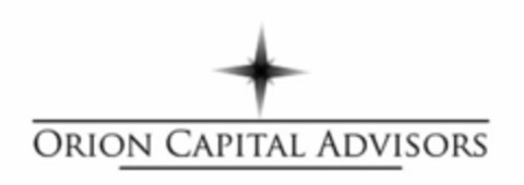 ORION CAPITAL ADVISORS Logo (USPTO, 31.05.2018)