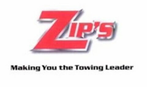 ZIP'S MAKING YOU THE TOWING LEADER Logo (USPTO, 10.01.2019)