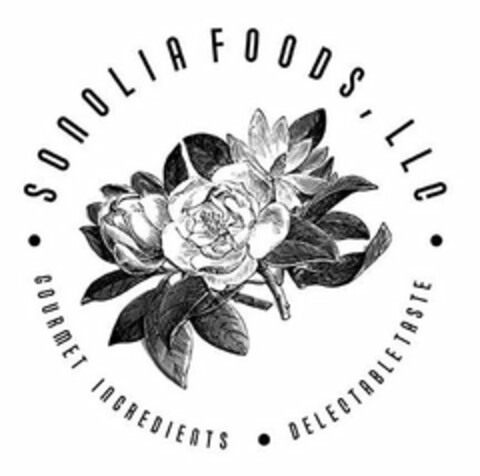 SONOLIA FOODS, LLC GOURMET INGREDIENTS DELECTABLE TASTE Logo (USPTO, 10.08.2020)