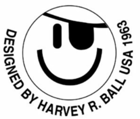 DESIGNED BY HARVEY R. BALL USA 1963 Logo (USPTO, 01/20/2009)