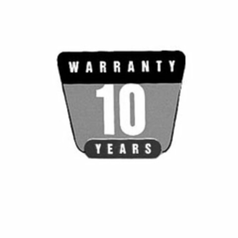 WARRANTY 10 YEARS Logo (USPTO, 30.01.2009)