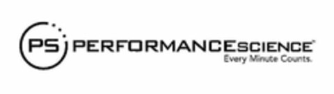 PS PERFORMANCESCIENCE EVERY MINUTE COUNTS. Logo (USPTO, 27.08.2009)