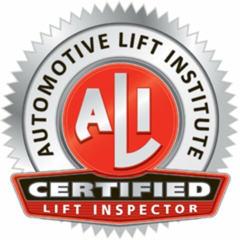 ALI AUTOMOTIVE LIFT INSTITUTE CERTIFIEDLIFT INSPECTOR Logo (USPTO, 06/25/2010)