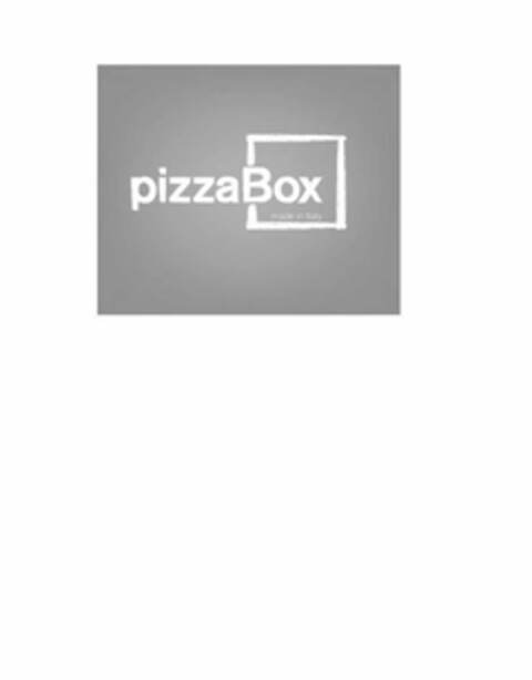 PIZZA BOX MADE IN ITALY Logo (USPTO, 10/11/2011)