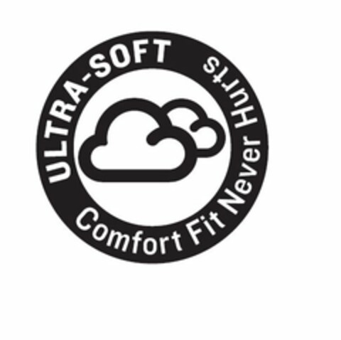 ULTRA-SOFT COMFORT FIT NEVER HURTS Logo (USPTO, 08.11.2011)