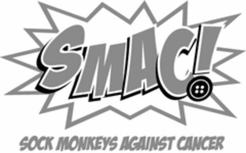 SMAC AND WORDS SOCK MONKEYS AGAINST CANCER Logo (USPTO, 22.02.2012)