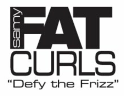 SAMY FAT CURLS "DEFY THE FRIZZ" Logo (USPTO, 04/11/2012)