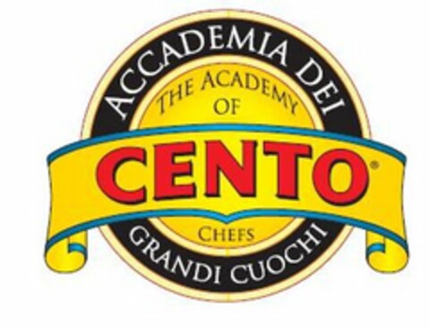 CENTO ACCADEMIA DEI GRANDI CUOCHI THE ACADEMY OF CHEFS Logo (USPTO, 11/29/2012)