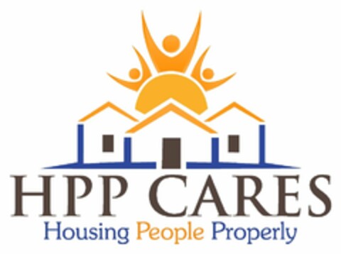 HPP CARES HOUSING PEOPLE PROPERLY Logo (USPTO, 07/25/2013)
