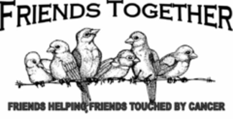 FRIENDS TOGETHER, FRIENDS HELPING FRIENDS TOUCHED BY CANCER Logo (USPTO, 05.09.2013)