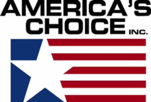 AMERICA'S CHOICE INC. Logo (USPTO, 18.09.2013)