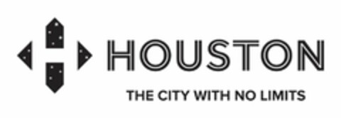 H HOUSTON THE CITY WITH NO LIMITS Logo (USPTO, 06/30/2014)