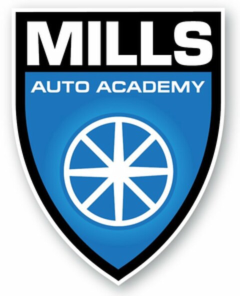 MILLS AUTO ACADEMY Logo (USPTO, 31.08.2015)