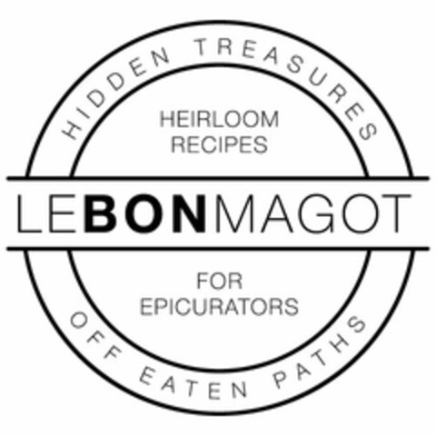 LE BON MAGOT HIDDEN TREASURES OFF EATENPATHS HEIRLOOM RECIPES FOR EPICURATORS Logo (USPTO, 02.09.2015)