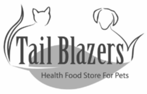 TAIL BLAZERS HEALTH FOOD STORE FOR PETS Logo (USPTO, 18.09.2015)