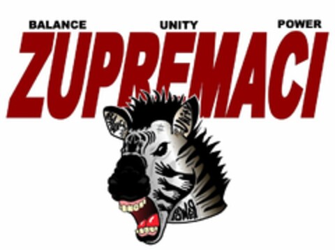 ZUPREMACI BALANCE UNITY POWER Logo (USPTO, 09.11.2015)