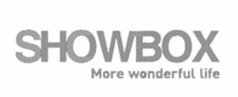 SHOWBOX MORE WONDERFUL LIFE Logo (USPTO, 08/23/2016)