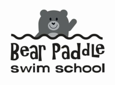 BEAR PADDLE SWIM SCHOOL Logo (USPTO, 16.11.2017)