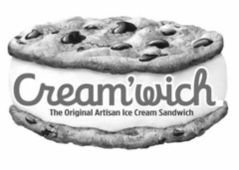 CREAM'WICH THE ORIGINAL ARTISAN ICE CREAM SANDWICH Logo (USPTO, 09.02.2018)