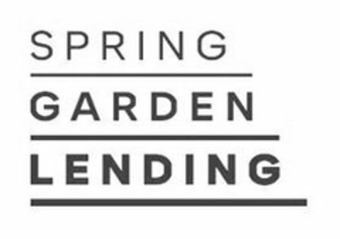 SPRING GARDEN LENDING Logo (USPTO, 19.03.2018)