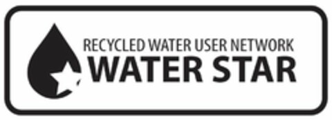 RECYCLED WATER USER NETWORK WATER STAR Logo (USPTO, 09/21/2018)