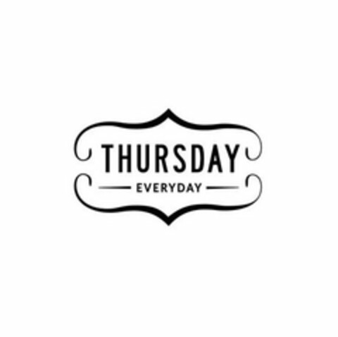 THURSDAY EVERYDAY Logo (USPTO, 08/06/2019)