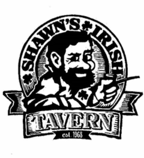 SHAWN'S IRISH TAVERN EST. 1968 Logo (USPTO, 31.08.2019)