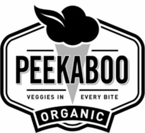 PEEKABOO VEGGIES IN EVERY BITE ORGANIC Logo (USPTO, 10/25/2019)