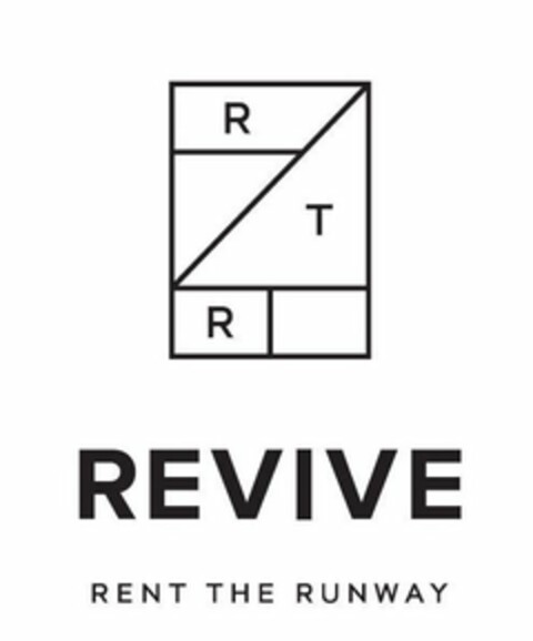 R T R REVIVE RENT THE RUNWAY Logo (USPTO, 12/02/2019)