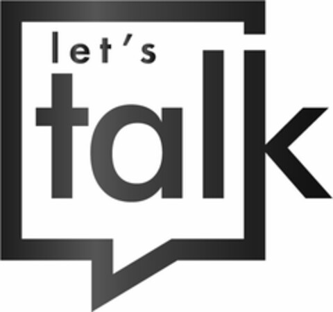 LET'S TALK Logo (USPTO, 05/19/2020)