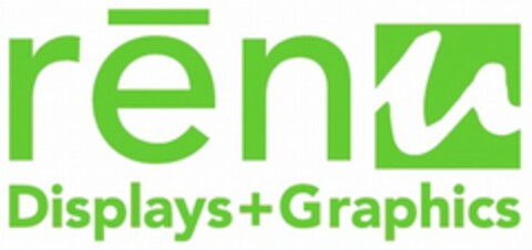 RENU DISPLAYS + GRAPHICS Logo (USPTO, 06.07.2010)