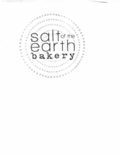 SALT OF THE EARTH BAKERY Logo (USPTO, 15.10.2010)