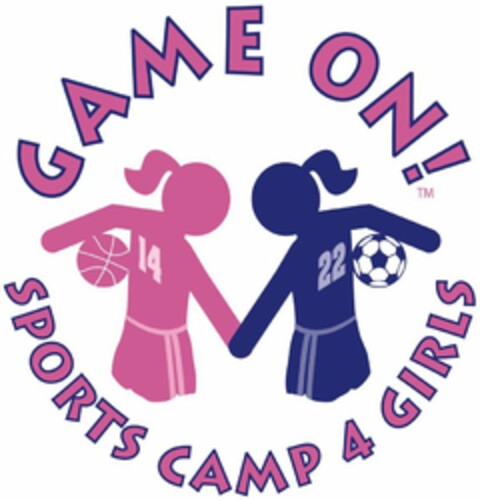 GAME ON! SPORTS CAMP 4 GIRLS Logo (USPTO, 09.02.2011)