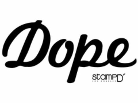 DOPE STAMPD' LOS ANGELES Logo (USPTO, 25.07.2011)