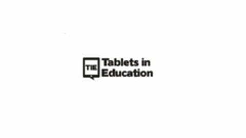 TIE TABLETS IN EDUCATION Logo (USPTO, 07.03.2014)