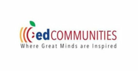 EDCOMMUNITIES WHERE GREAT MINDS ARE INSPIRED Logo (USPTO, 13.08.2015)